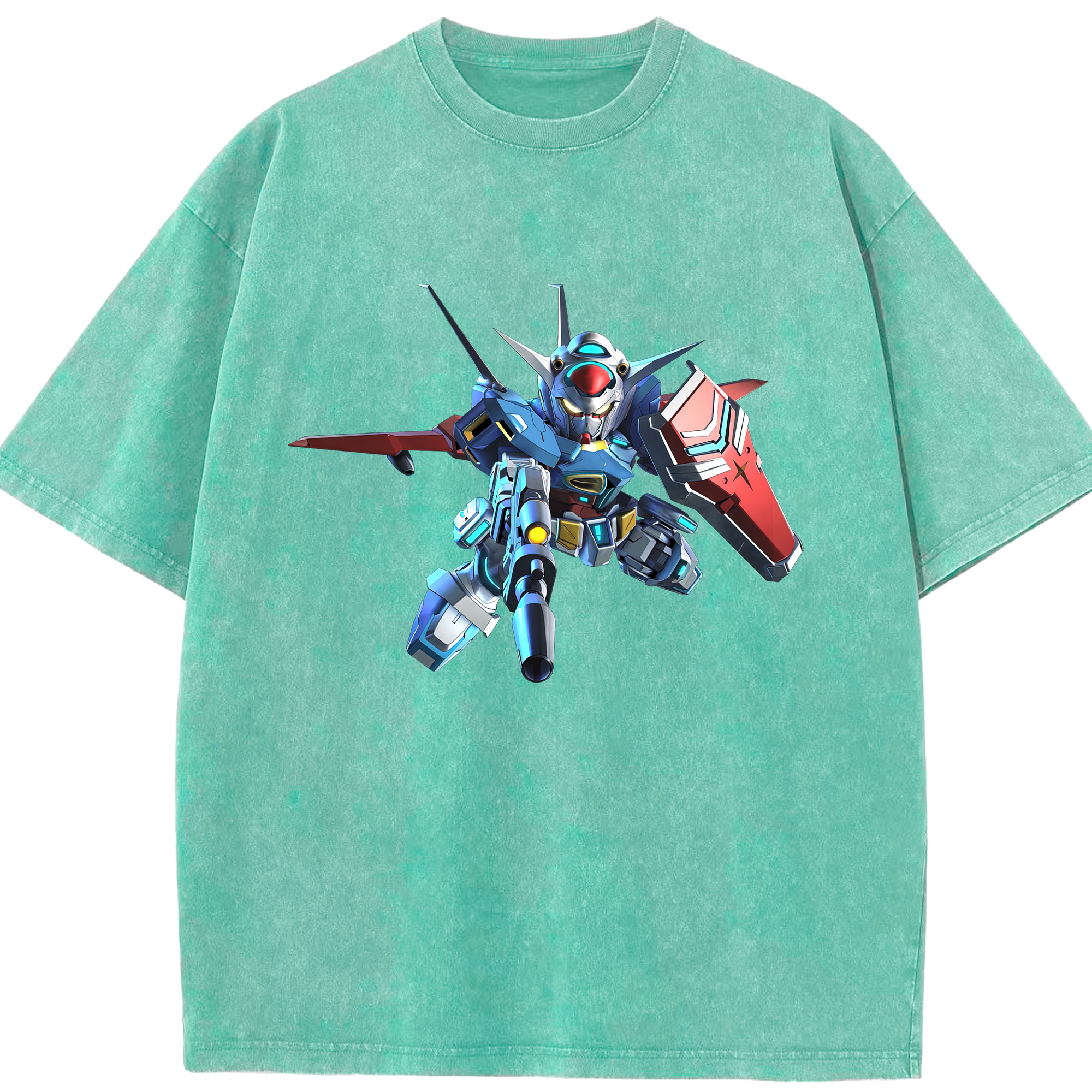 （画像用） 機動戦士ガンダム Mobile Suit Gundam 綿100% ヴィンテージ風 半袖Tシャツ（フロントプリント）